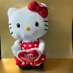 Valentine's Day Plush Toy with Red Dress